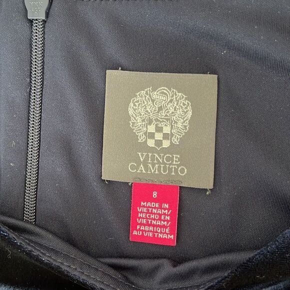 Vince Camuto Navy Velvet Dress - Picture 5 of 8